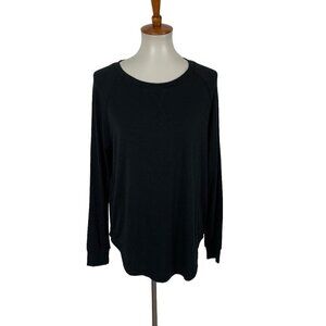 Cozy House Women’s Lounge Top Medium Black Long Sleeve